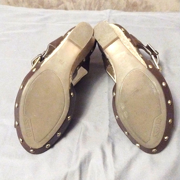 Guess Wedge Sandals Size 7M - Picture 13 of 13